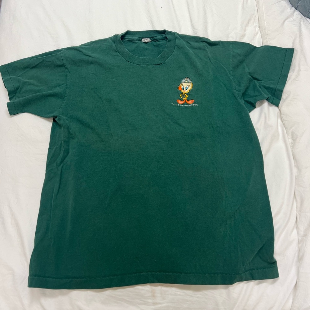 Vintage Looney Tunes Green T Shirt